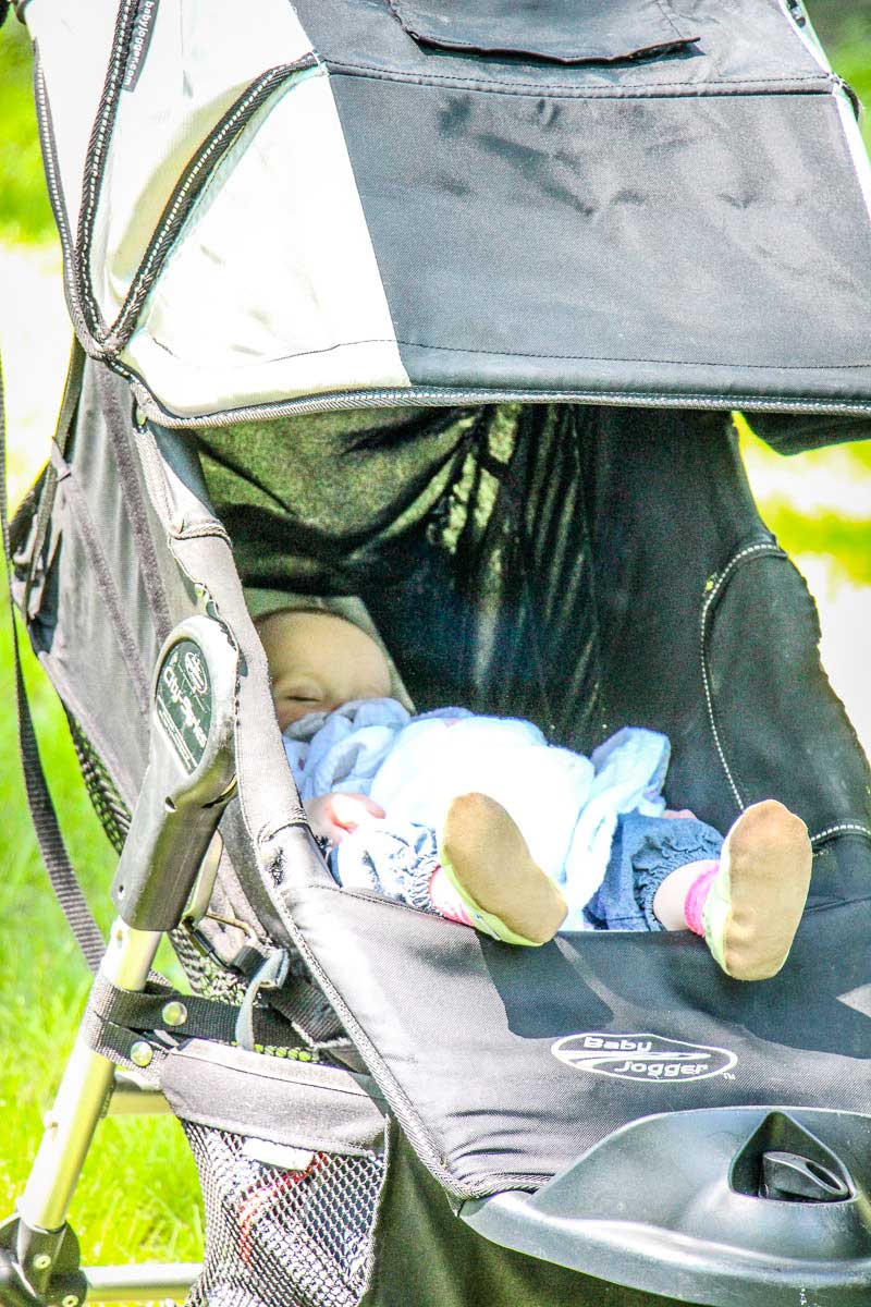 what to do when baby won't sleep in travel crib - naps in stroller on the go
