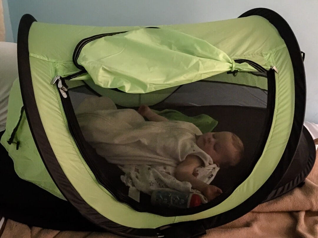 hiccapop Inflatable Toddler Travel Bed Review Safe Sleep for a