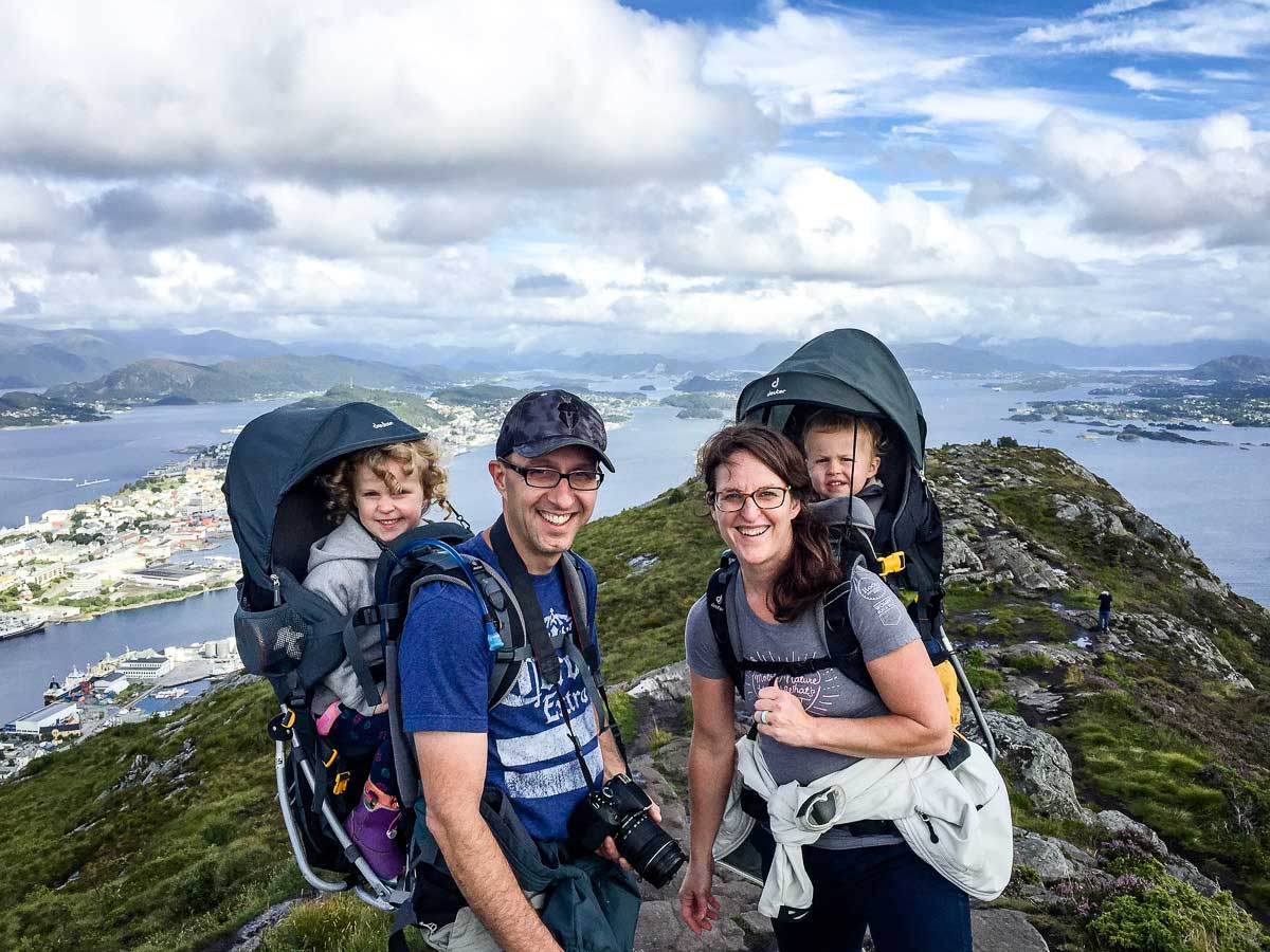 international travel to Norway and flying with a hiking baby carrier