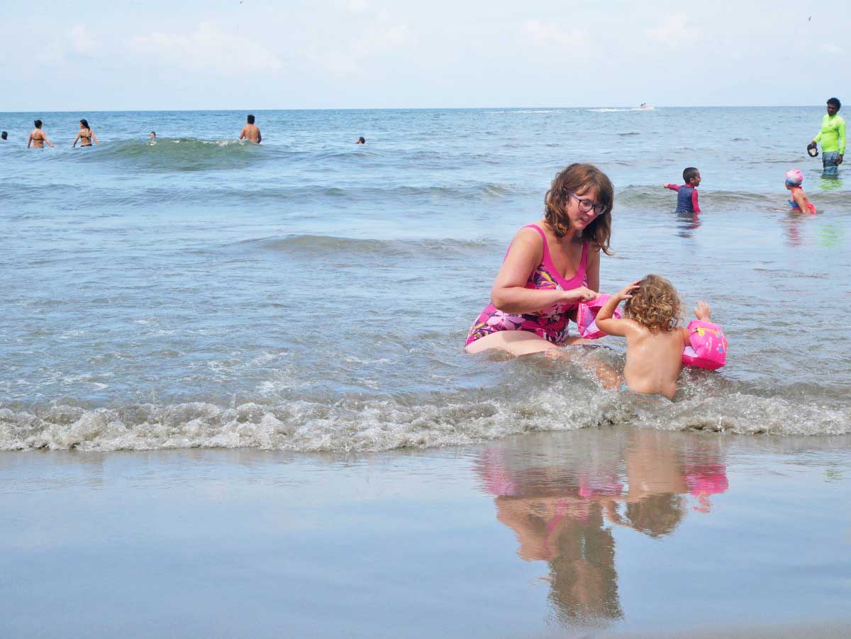 Beach with toddler in Cartagena Colombia Visiting Beach in Cartagena with toddler
