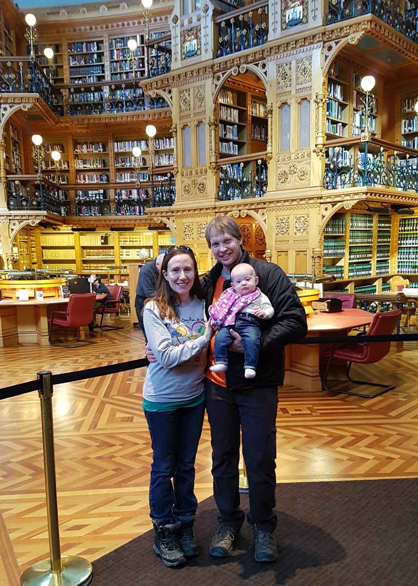 Library-of-Parliament Ottawa with Baby Library of Parliament