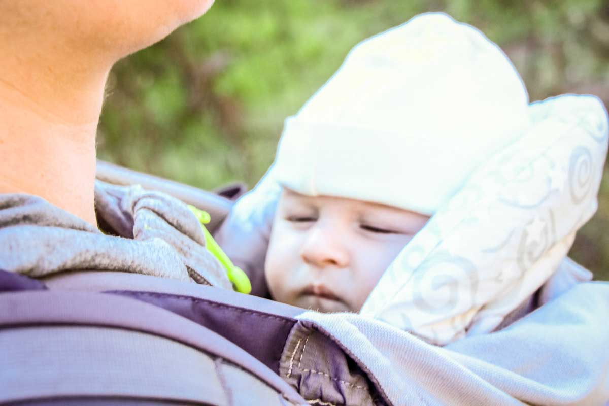 hiking with a newborn