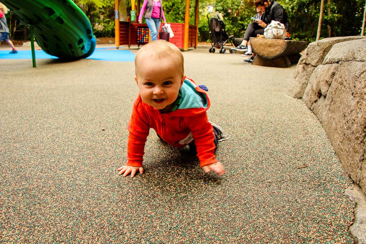 give baby time to play to help baby sleep on the go