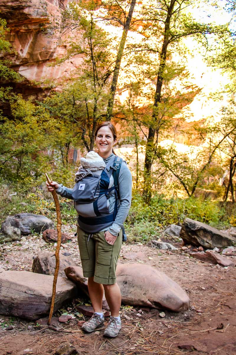 hiking with ergo baby carrier