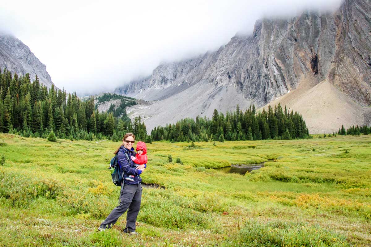 hiking with babies