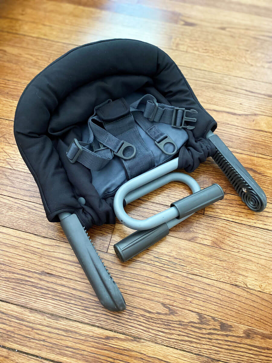 folded clip on chair for baby - Inglesina portable high chair