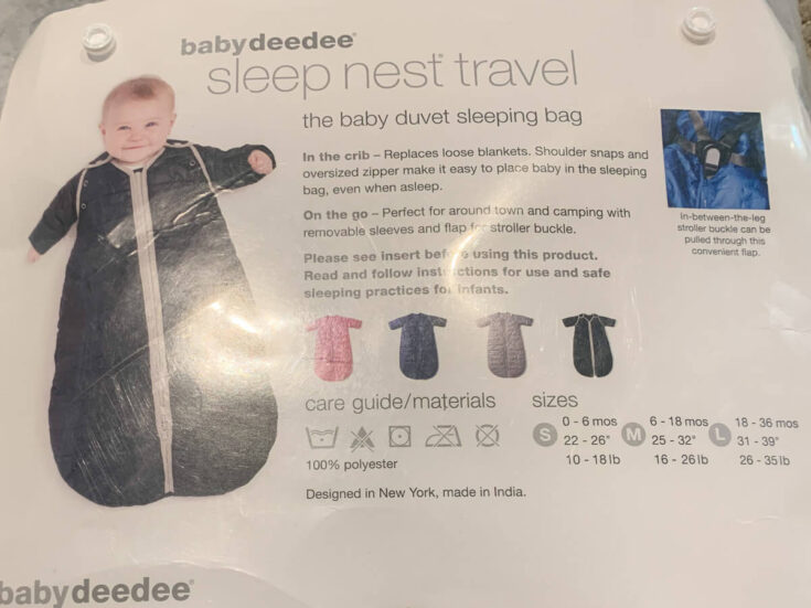 Our Baby Deedee Sleep Nest Travel Review A Baby Sleeping Bag for